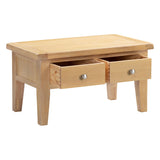 Wooden Coffee Table With 2 Drawers - Windsor