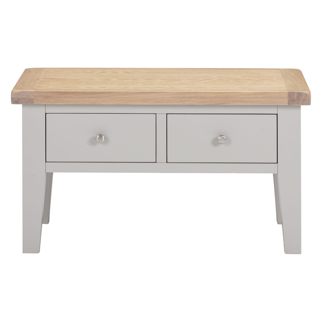 Wooden Coffee Table With 2 Drawers - Windsor