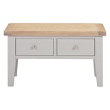 Wooden Coffee Table With 2 Drawers - Windsor