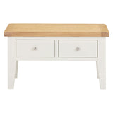 Wooden Coffee Table With 2 Drawers - Windsor