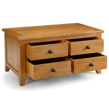 Wooden Coffee Table With 4 Drawers - Astoria