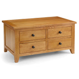 Wooden Coffee Table With 4 Drawers - Astoria