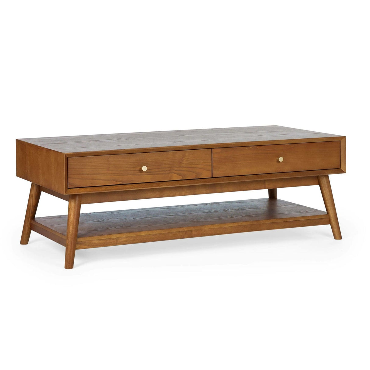 Wooden Coffee Table With 4 Drawers - Lowry