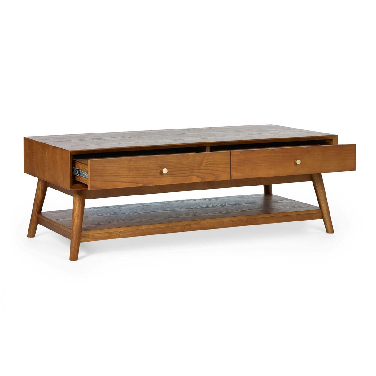 Wooden Coffee Table With 4 Drawers - Lowry