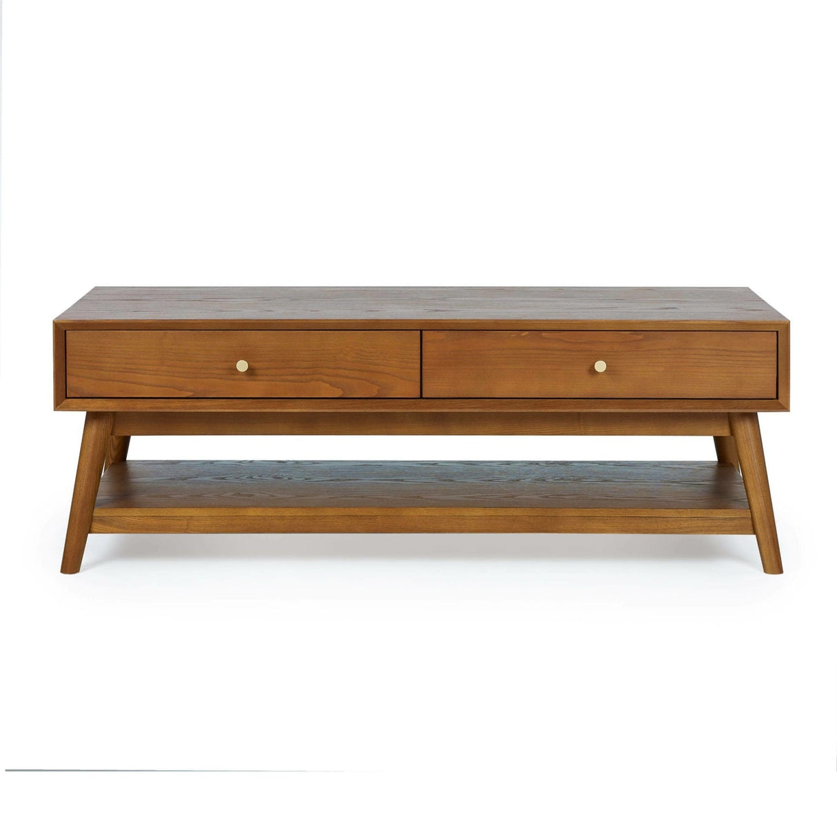 Wooden Coffee Table With 4 Drawers - Lowry