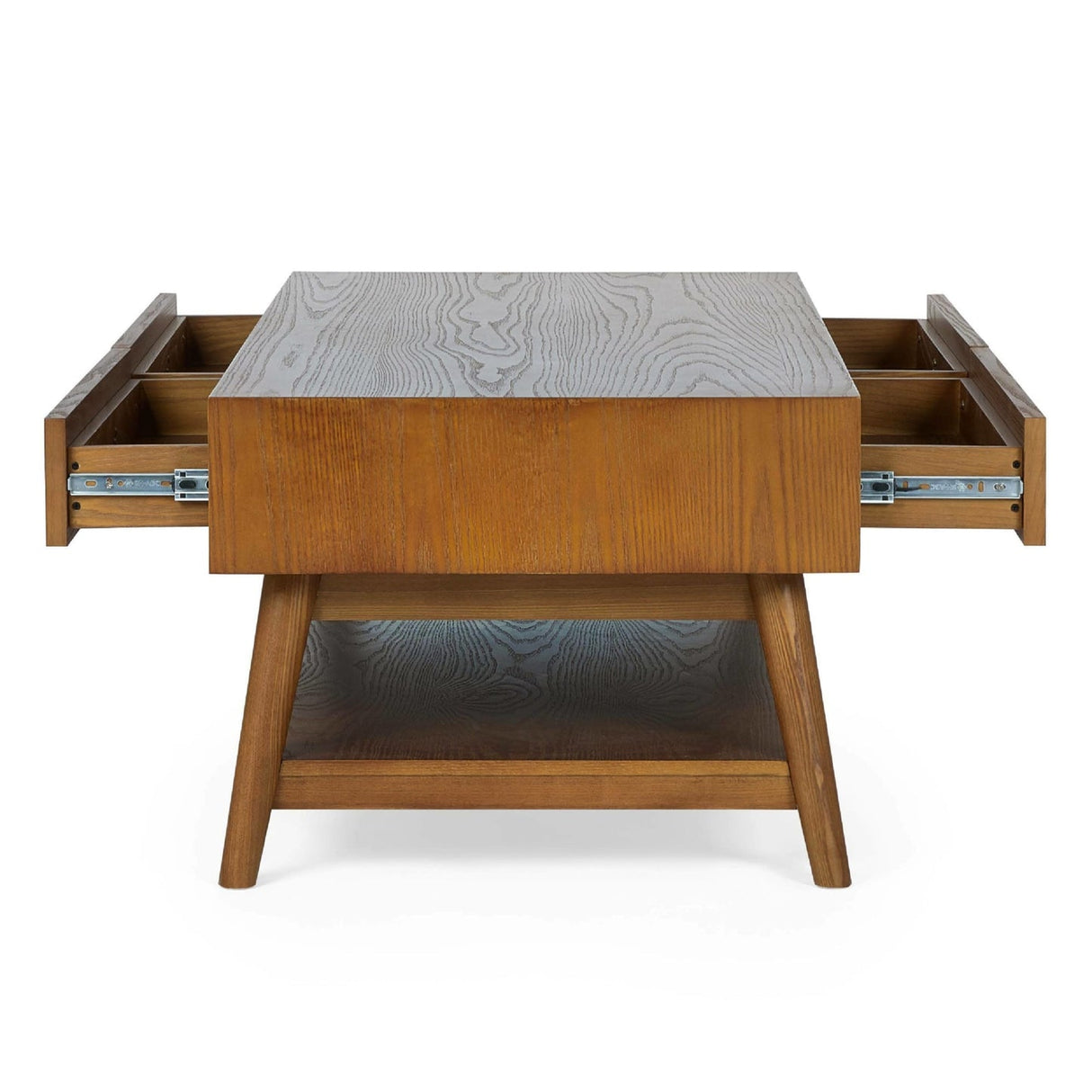 Wooden Coffee Table With 4 Drawers - Lowry