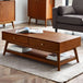 Wooden Coffee Table With 4 Drawers - Lowry