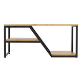 Wooden Coffee Table With Metal Frame - Durham