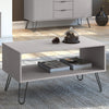 Wooden Coffee Table With Shelf - Augusta