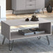 Wooden Coffee Table With Shelf - Augusta