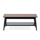 Wooden Coffee Table With Shelf - Findlay
