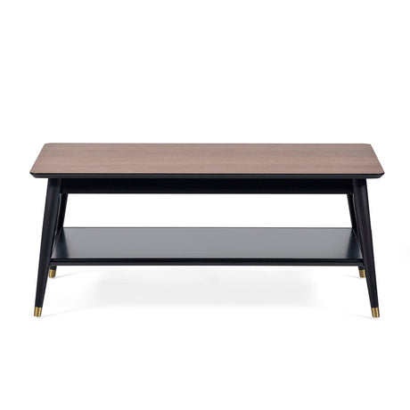 Wooden Coffee Table With Shelf - Findlay
