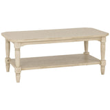 Wooden Coffee Table With Under Shelf - Chantilly