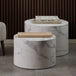 Wooden Coffee Tables in Set Of 2 Round - Dice