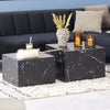 Wooden Coffee Tables in Set Of 2 Square - Dice