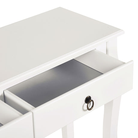 Wooden Console Table 100cm Wide With 2 Drawers - Velmora