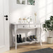 Wooden Console Table 100cm Wide With 2 Drawers - Velmora