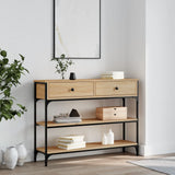 Wooden Console Table 100cm Wide With 2 Drawers - Vantage Home