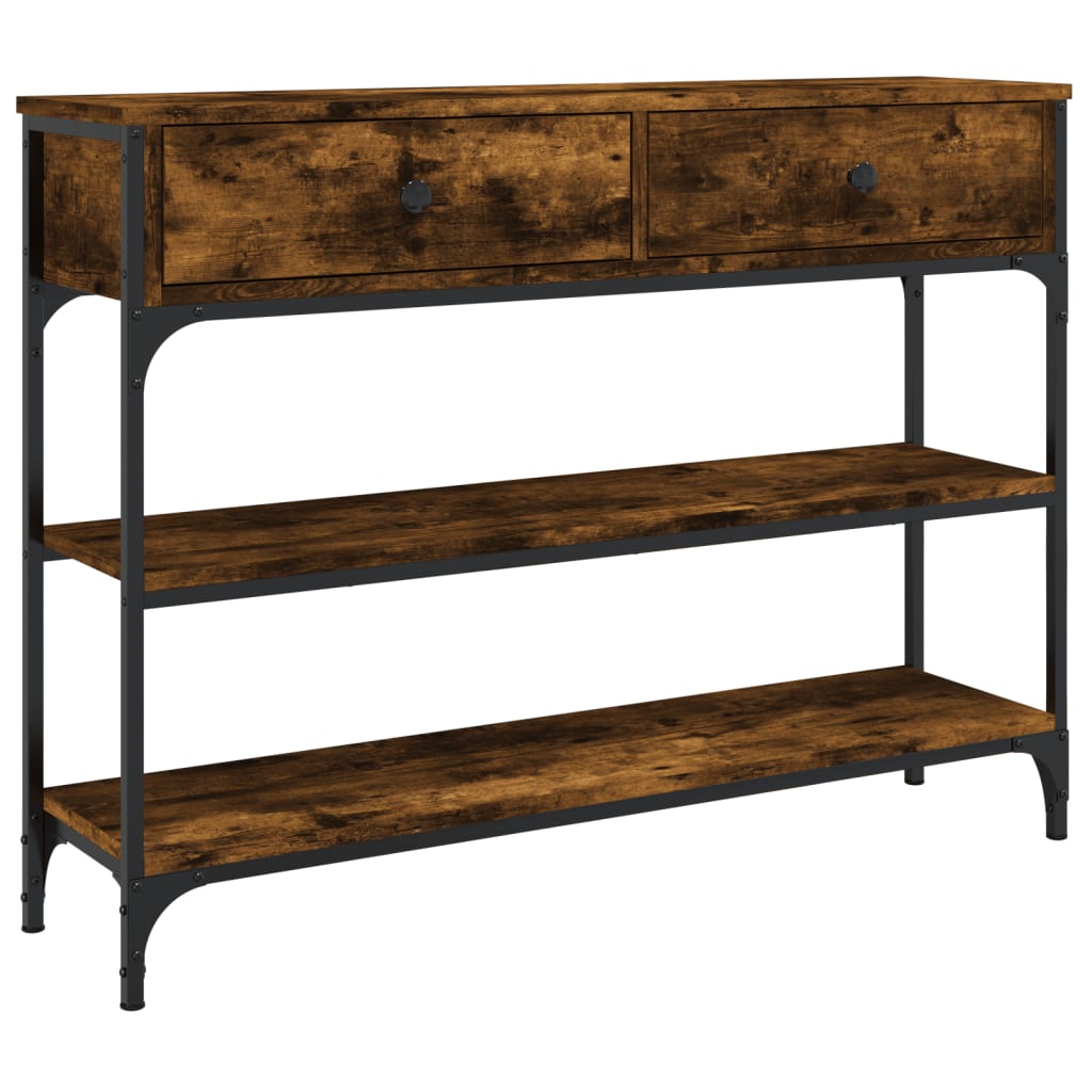 Wooden Console Table 100cm Wide With 2 Drawers - Vantage Home