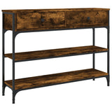 Wooden Console Table 100cm Wide With 2 Drawers - Vantage Home