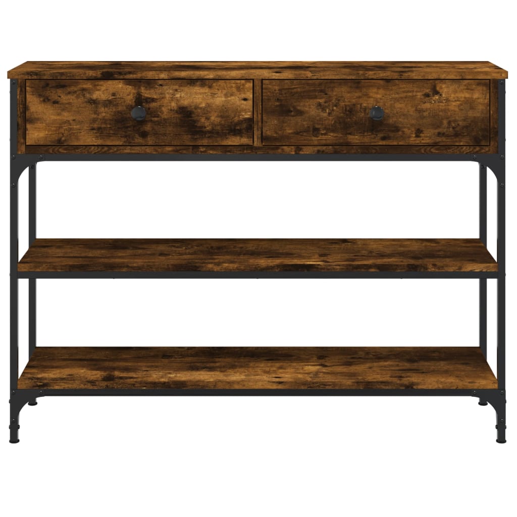 Wooden Console Table 100cm Wide With 2 Drawers - Vantage Home