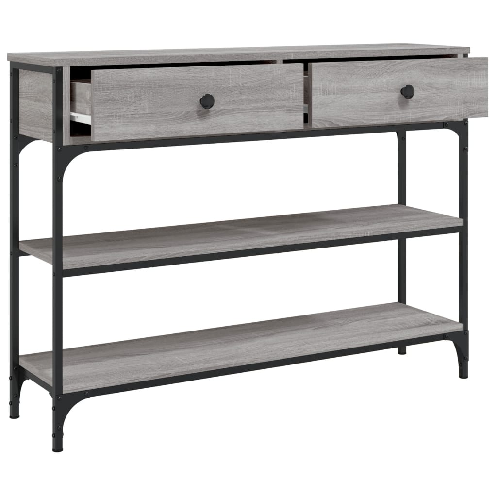 Wooden Console Table 100cm Wide With 2 Drawers - Vantage Home