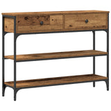 Wooden Console Table 100cm Wide With 2 Drawers - Vantage Home