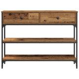 Wooden Console Table 100cm Wide With 2 Drawers - Vantage Home