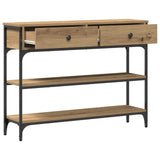 Wooden Console Table 100cm Wide With 2 Drawers - Vantage Home