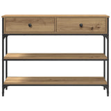 Wooden Console Table 100cm Wide With 2 Drawers - Vantage Home