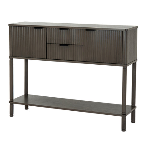 Wooden Console Table 106cm Wide With 2 Doors And 2 Drawers - Reed