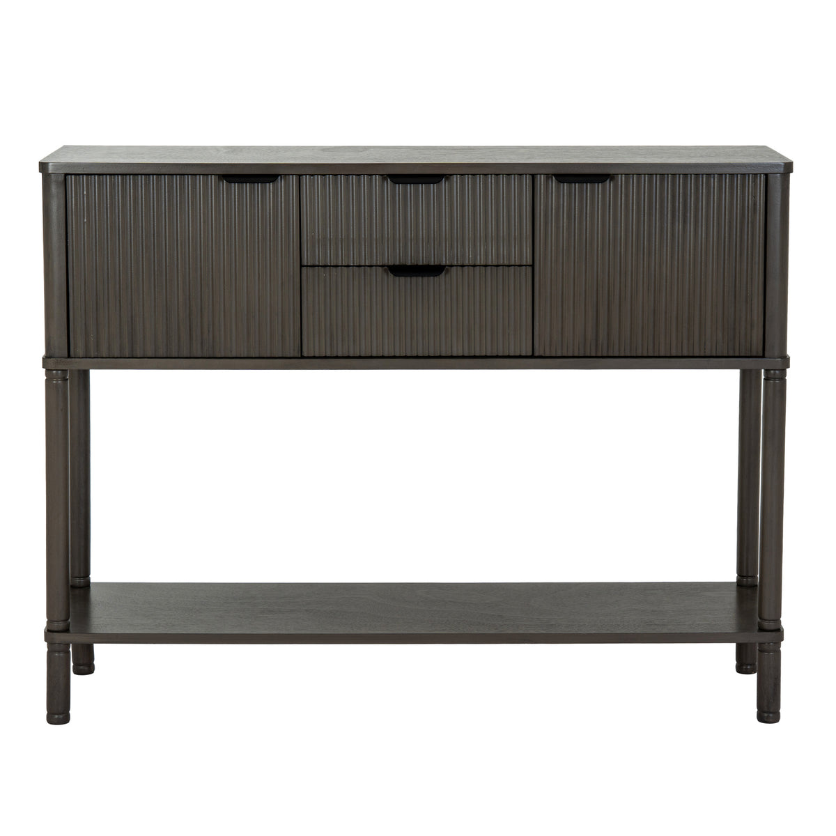 Wooden Console Table 106cm Wide With 2 Doors And 2 Drawers - Reed