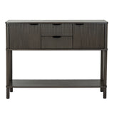 Wooden Console Table 106cm Wide With 2 Doors And 2 Drawers - Reed