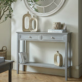 Wooden Console Table 110cm Wide With 2 Drawers - Serene