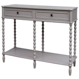 Wooden Console Table 120cm Wide With 2 Drawers - Camden