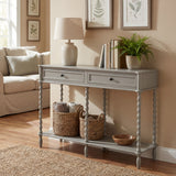 Wooden Console Table 120cm Wide With 2 Drawers - Camden