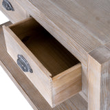 Wooden Console Table 120cm Wide With 3 Drawers - Haldon