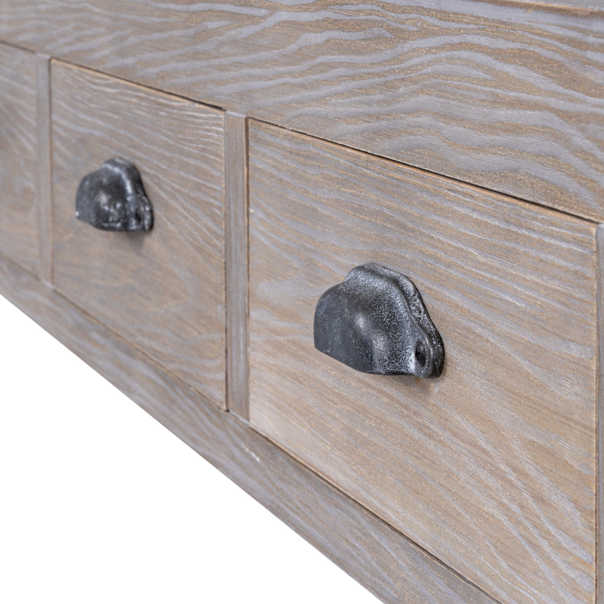 Wooden Console Table 120cm Wide With 3 Drawers - Haldon