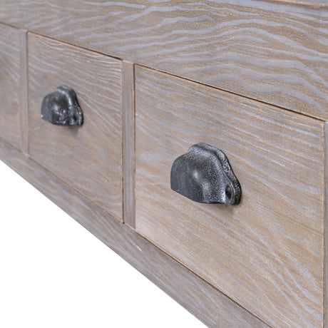 Wooden Console Table 120cm Wide With 3 Drawers - Haldon