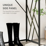Wooden Console Table 120cm Wide With Black Metal Frame - Velmora