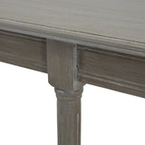 Wooden Console Table 160cm Wide With Rattan Shelf - Serene