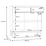 Wooden Console Table With 2 Doors And 1 Drawer - Wensley