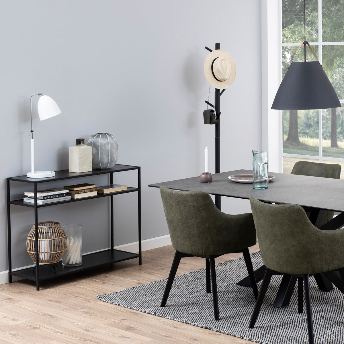 Wooden Console Table With 2 Shelves - Seaford