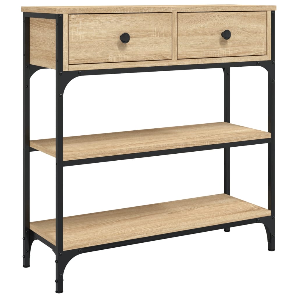 Wooden Console Table 72.5cm Wide With 2 Drawers - Vantage Home
