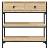 Wooden Console Table 72.5cm Wide With 2 Drawers - Vantage Home