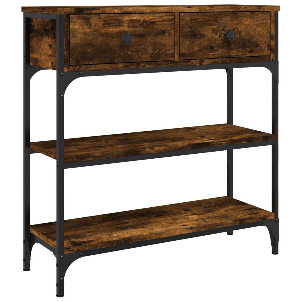 Wooden Console Table 72.5cm Wide With 2 Drawers - Vantage Home