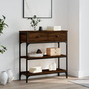 Wooden Console Table 72.5cm Wide With 2 Drawers - Vantage Home