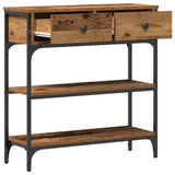Wooden Console Table 72.5cm Wide With 2 Drawers - Vantage Home
