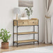 Wooden Console Table 72.5cm Wide With 2 Drawers - Vantage Home