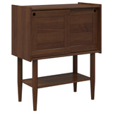 Wooden Console Table 80cm Wide With 2 Sliding Doors - Bilbao